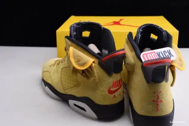 Rep LUCY TRAVIS SCOTT JORDAN X CN1084-300 YELLOW AIR 6 0417